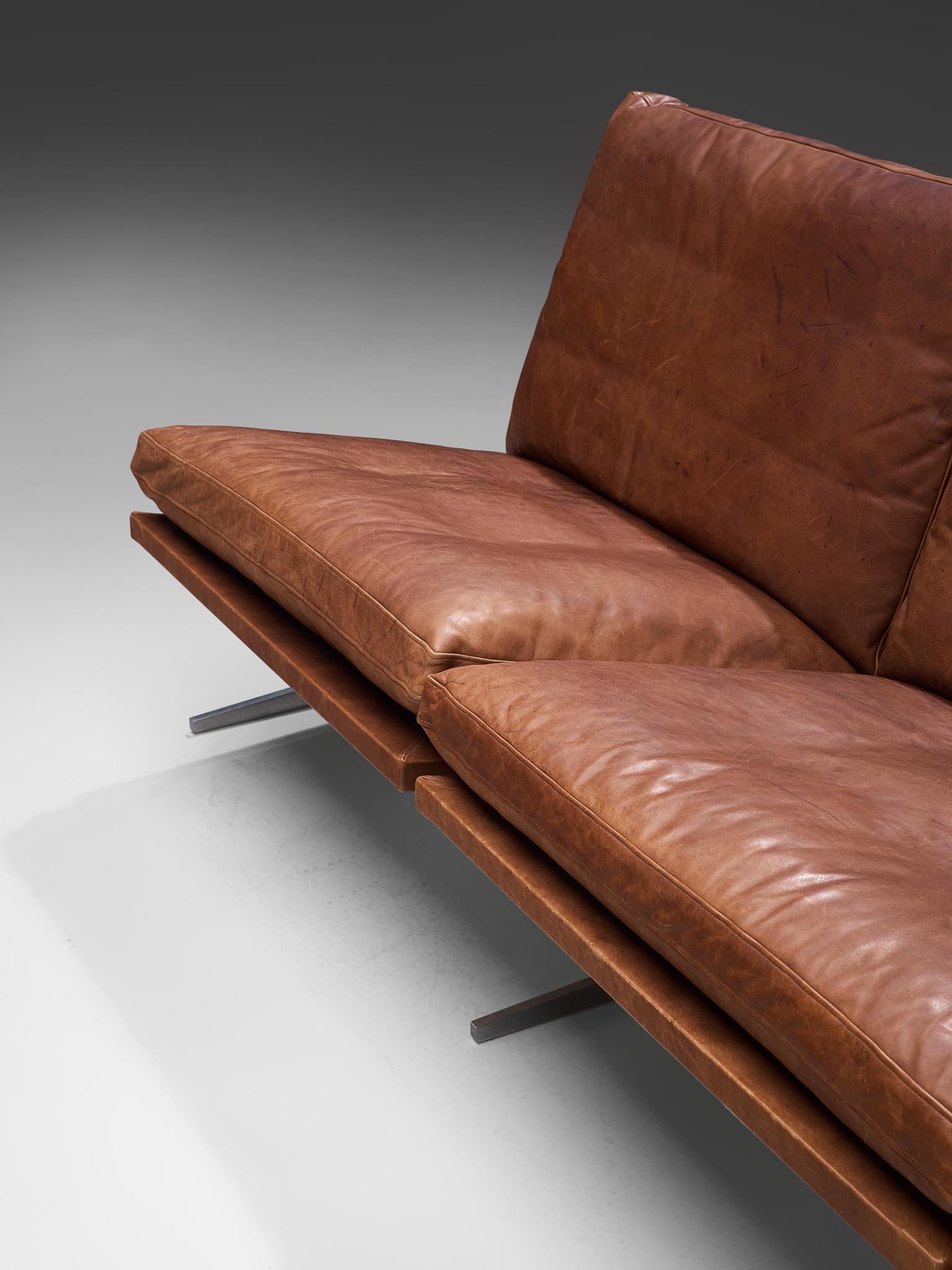 Fabricius & Kastholm Large BO561 Sofa in Cognac Leather 1