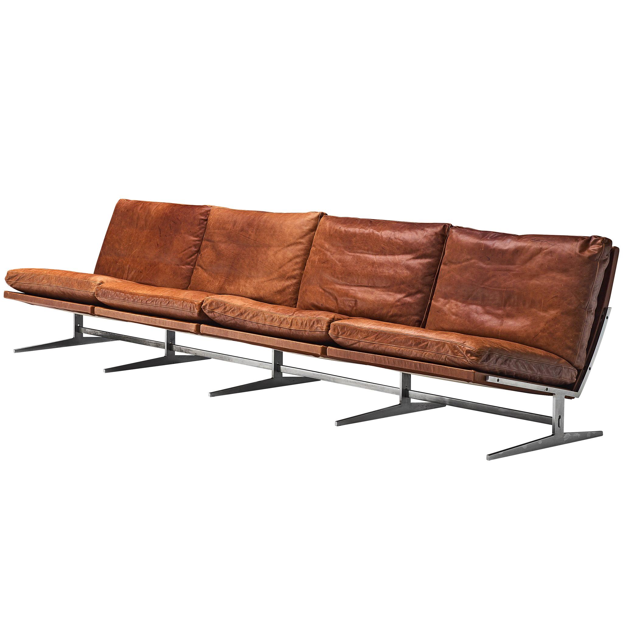 Fabricius & Kastholm Large BO561 Sofa in Cognac Leather