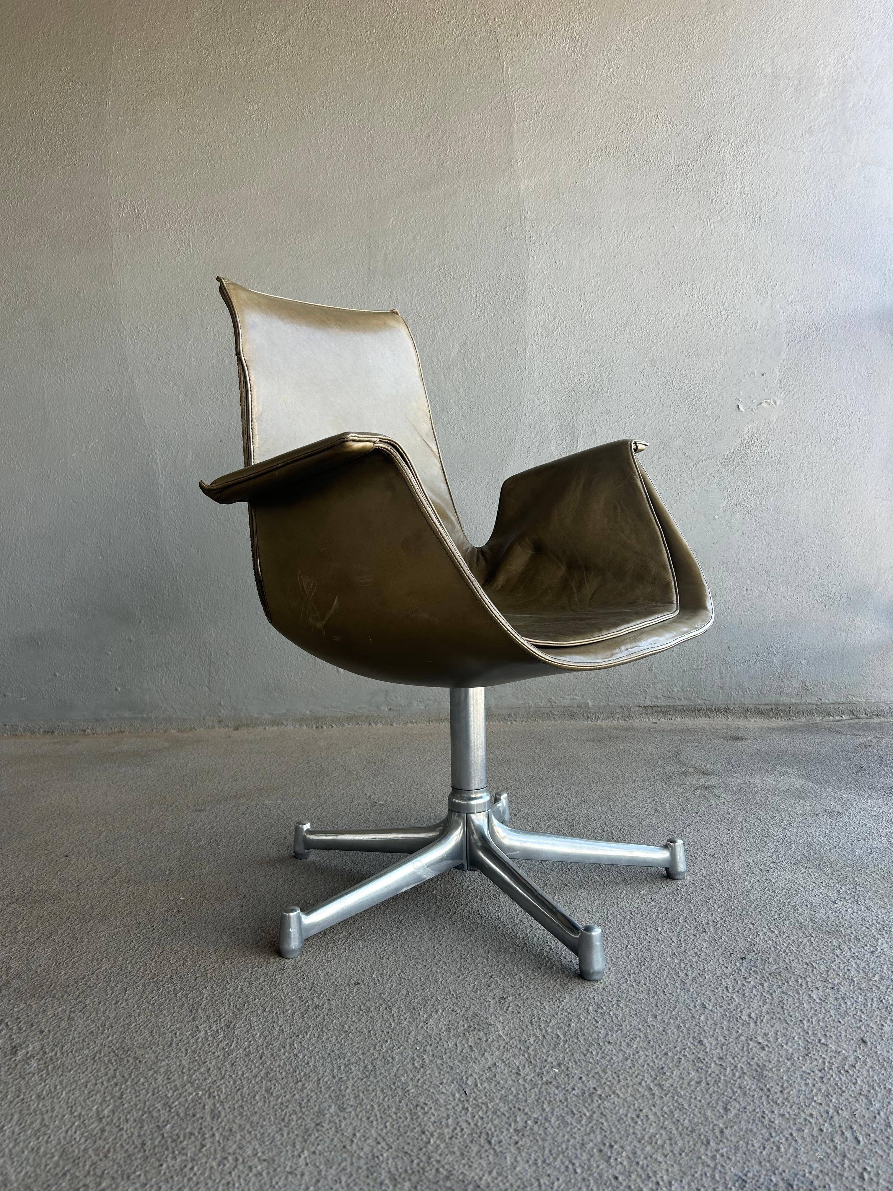 Fabricius Kastholm Silla Tulipán de Piel Cuero en venta