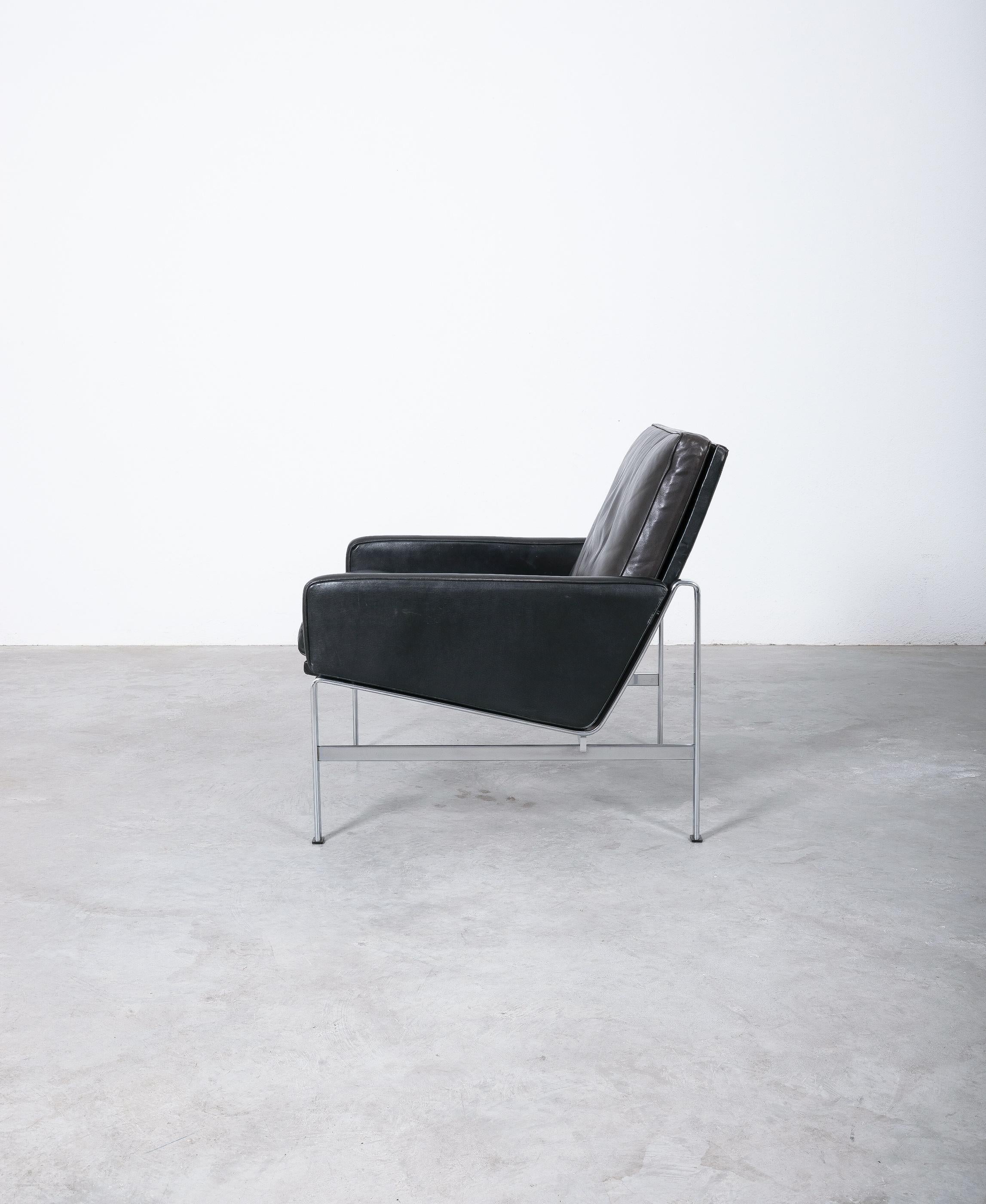 Fabricius & Kastholm Lounge Chairs FK 6720 Black Leather for Kill International 9
