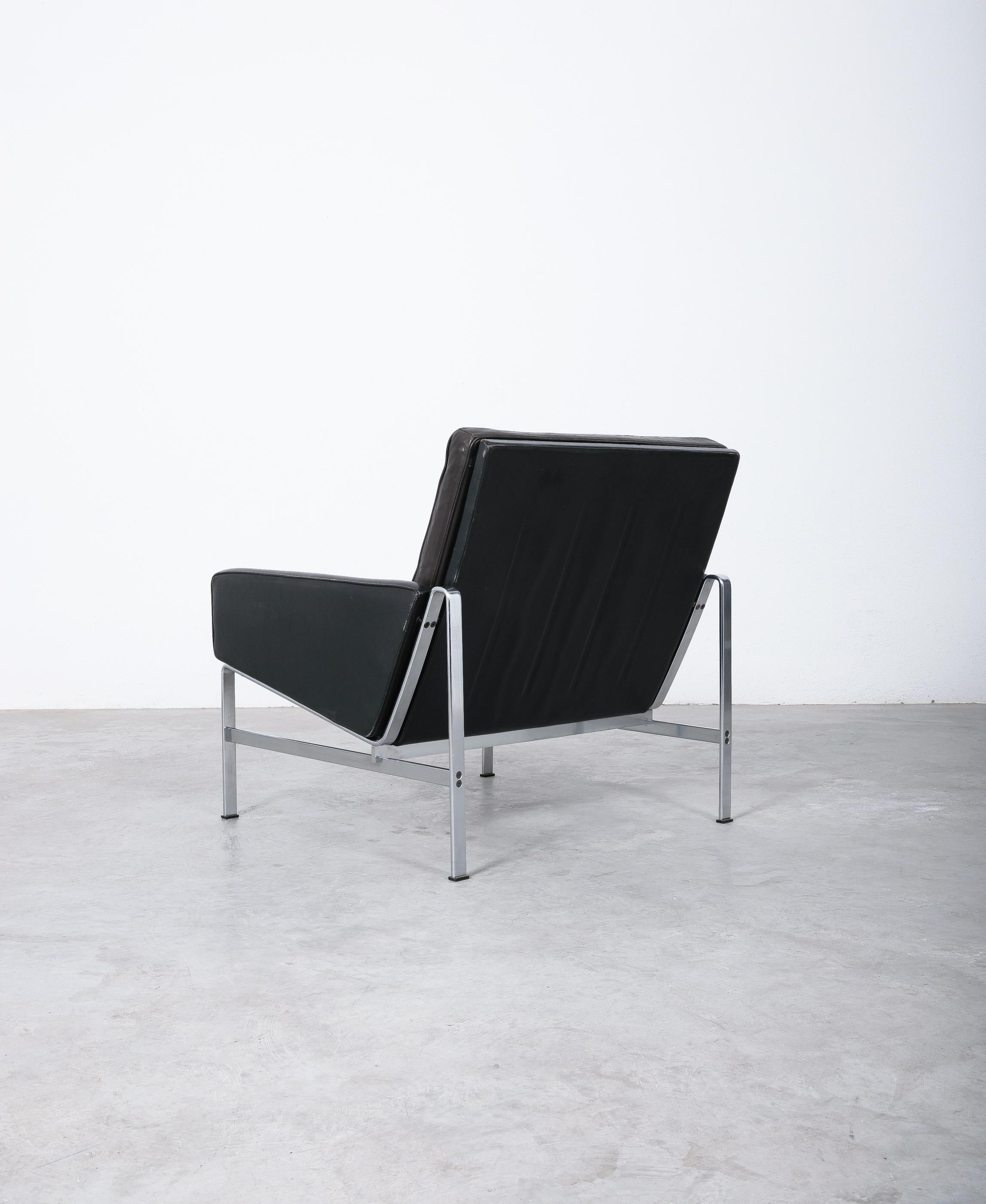 Fabricius & Kastholm Lounge Chairs FK 6720 Black Leather for Kill International 2