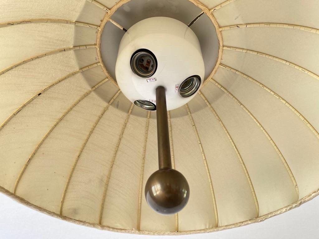 Fabric&Metal Adjustable Counterweight Pendant Lamp by Cosack,  1970s, Germany For Sale 1