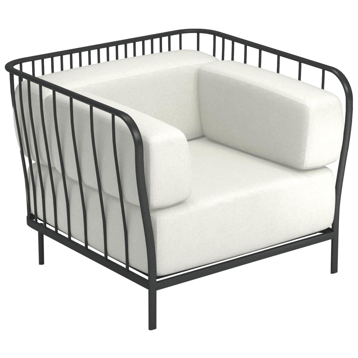Fabrics & Steel EMU Cannolè Lounge chair For Sale
