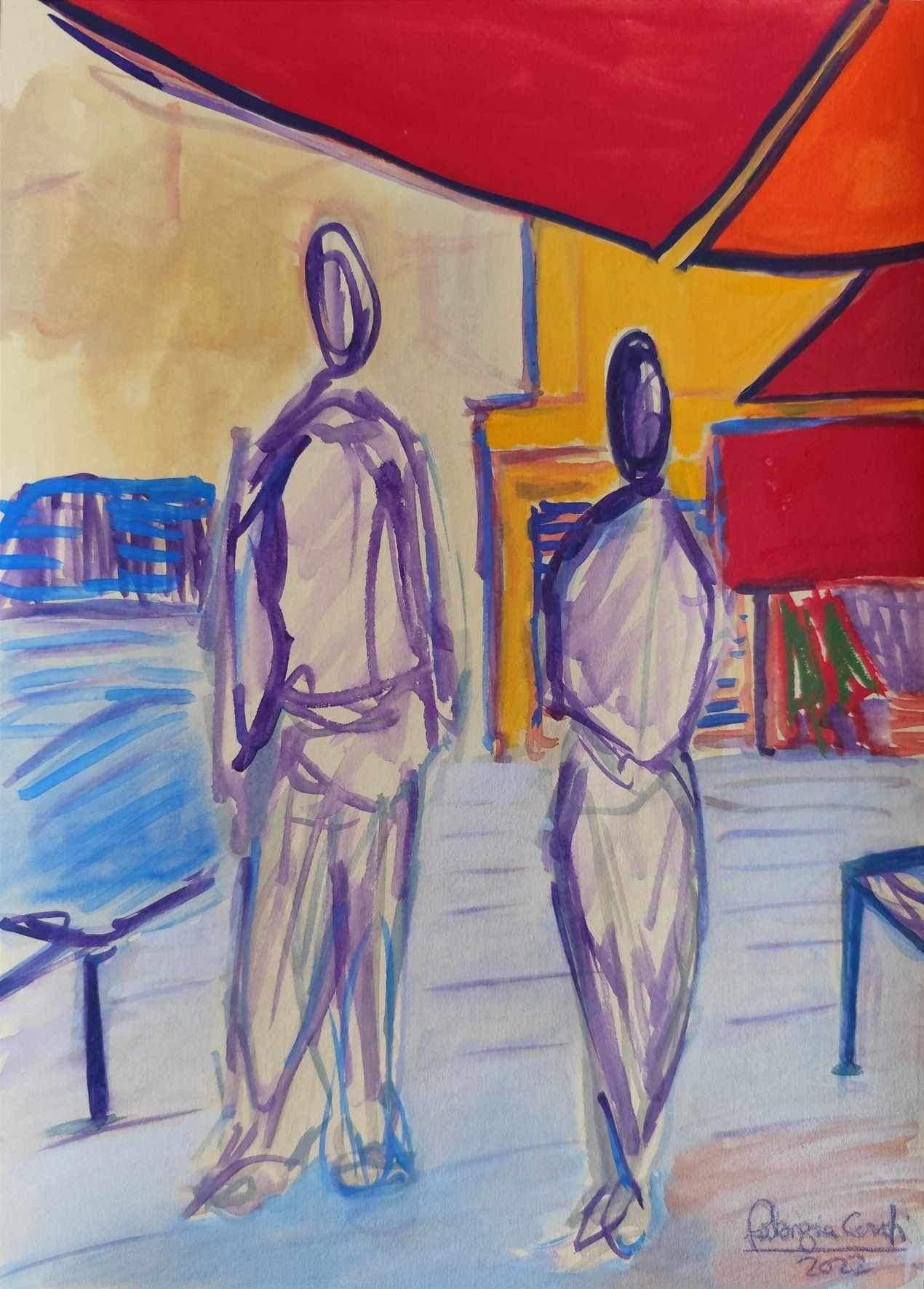 Italian Contemporary Art by Fabrizia Conti - La Passeggiata 2, 16.30 in Piazza