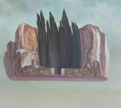 Latitude Bocklin - Quadro di Fabrizio Clerici  - 1975 ca.