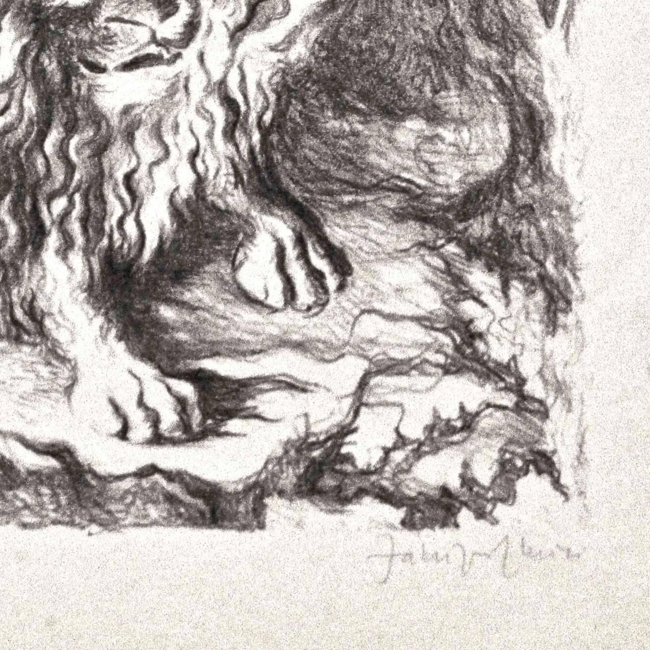 Leone - Litografía original de Fabrizio Clerici - 1941 en venta 3