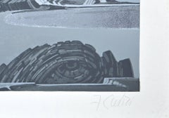 Rocky Landscape – Paraventdruck von Fabrizio Clerici – 1980, ca.