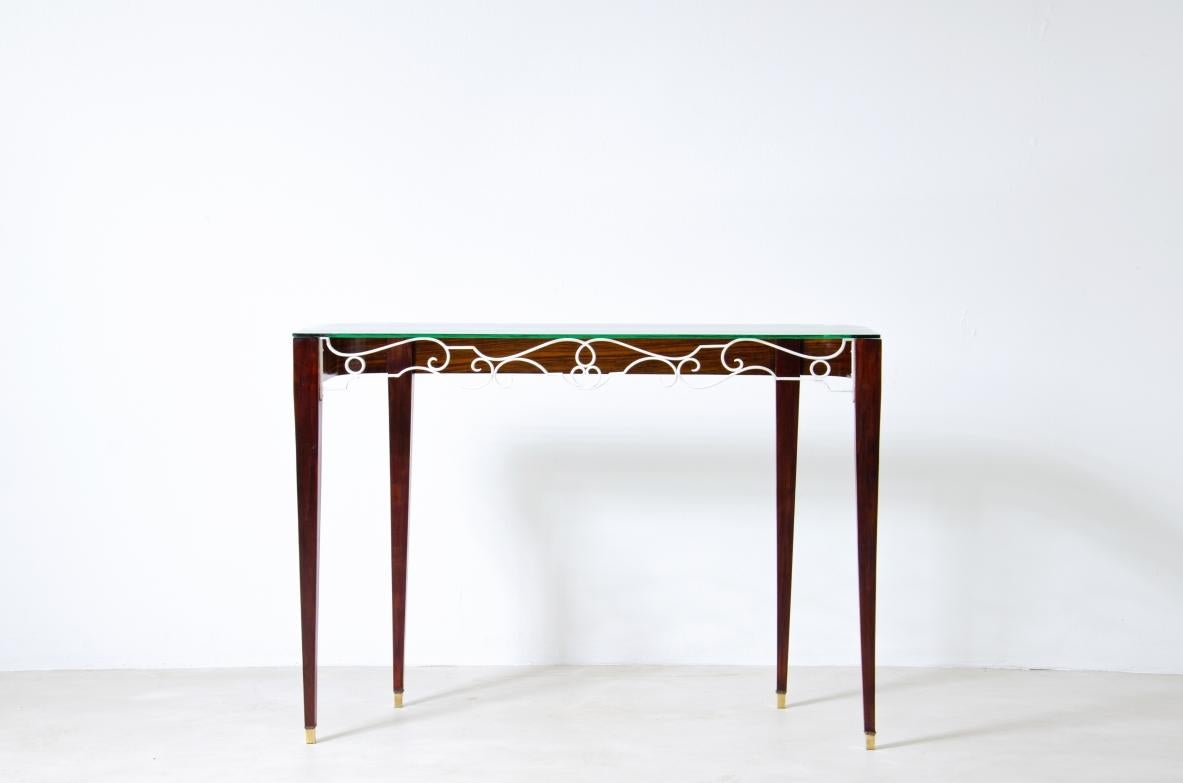Mid-Century moderno Fabrizio Clerici  Console in palissandro in vendita