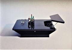 Fabrizio Cocchia Coclea Coffee Table in Lacquered Wood by Maison Jansen, 1971