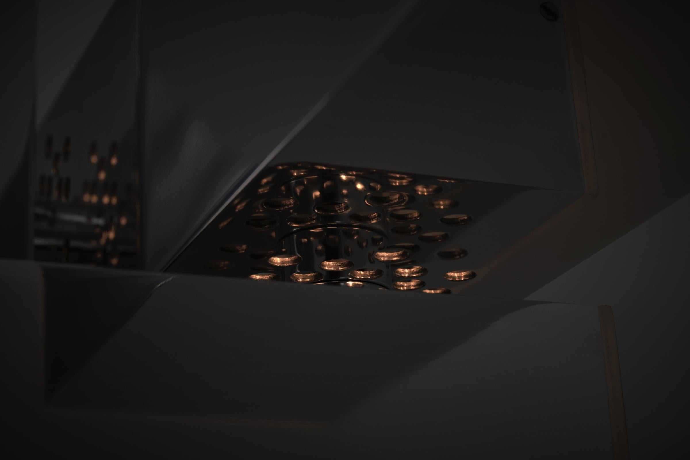 Mid-Century Modern Fabrizio Cocchia & Gianfranco Fini 'Ascissa' table lamps for New Lamp, Italy For Sale