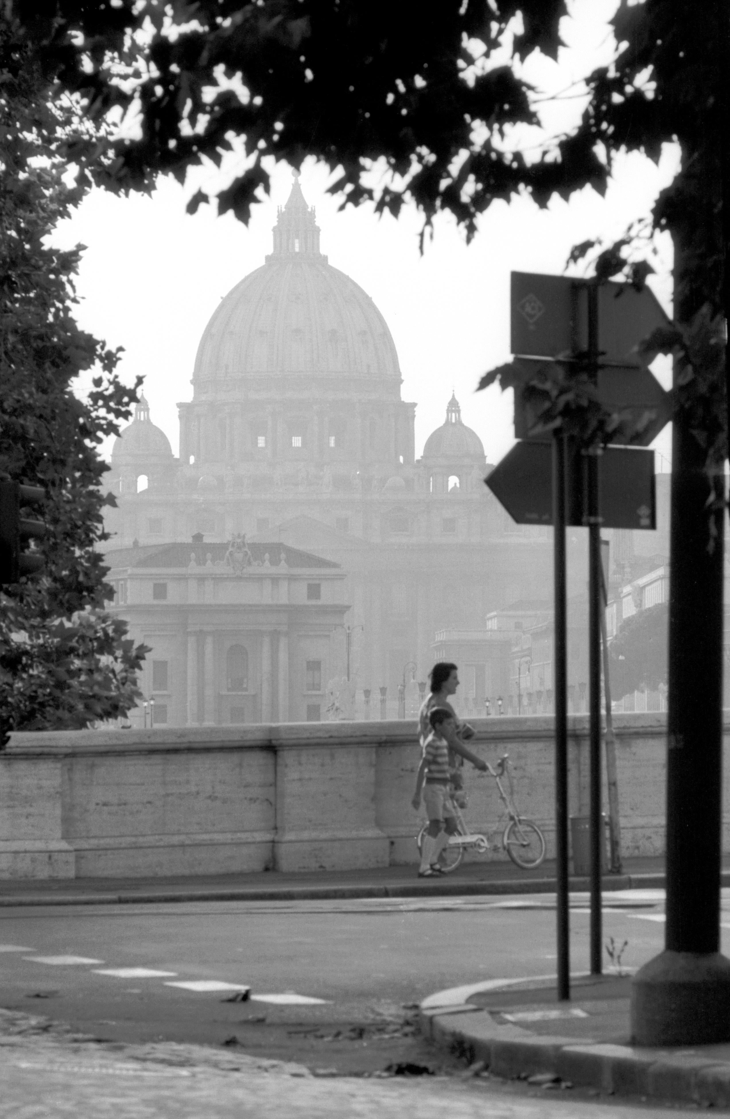 100th Anniversary Celebration Coffret # 7 - Vaticano - Vintage Photography - Black Black and White Photograph by Fabrizio La Torre