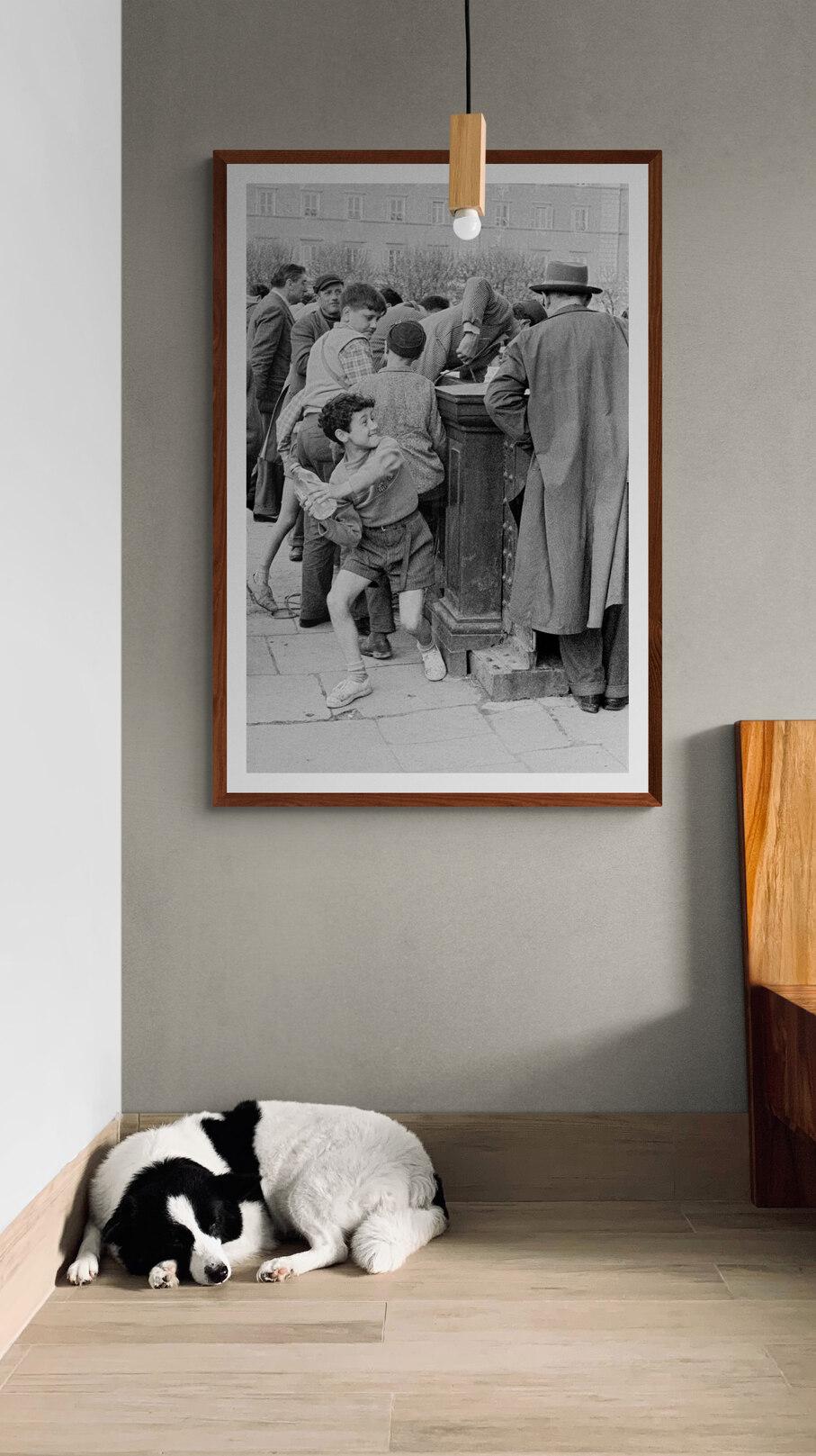 Acqua e Fantasia, 1962 - Roma - Stampa Fine Art in bianco e nero di grandi dimensioni - Photograph di Fabrizio La Torre