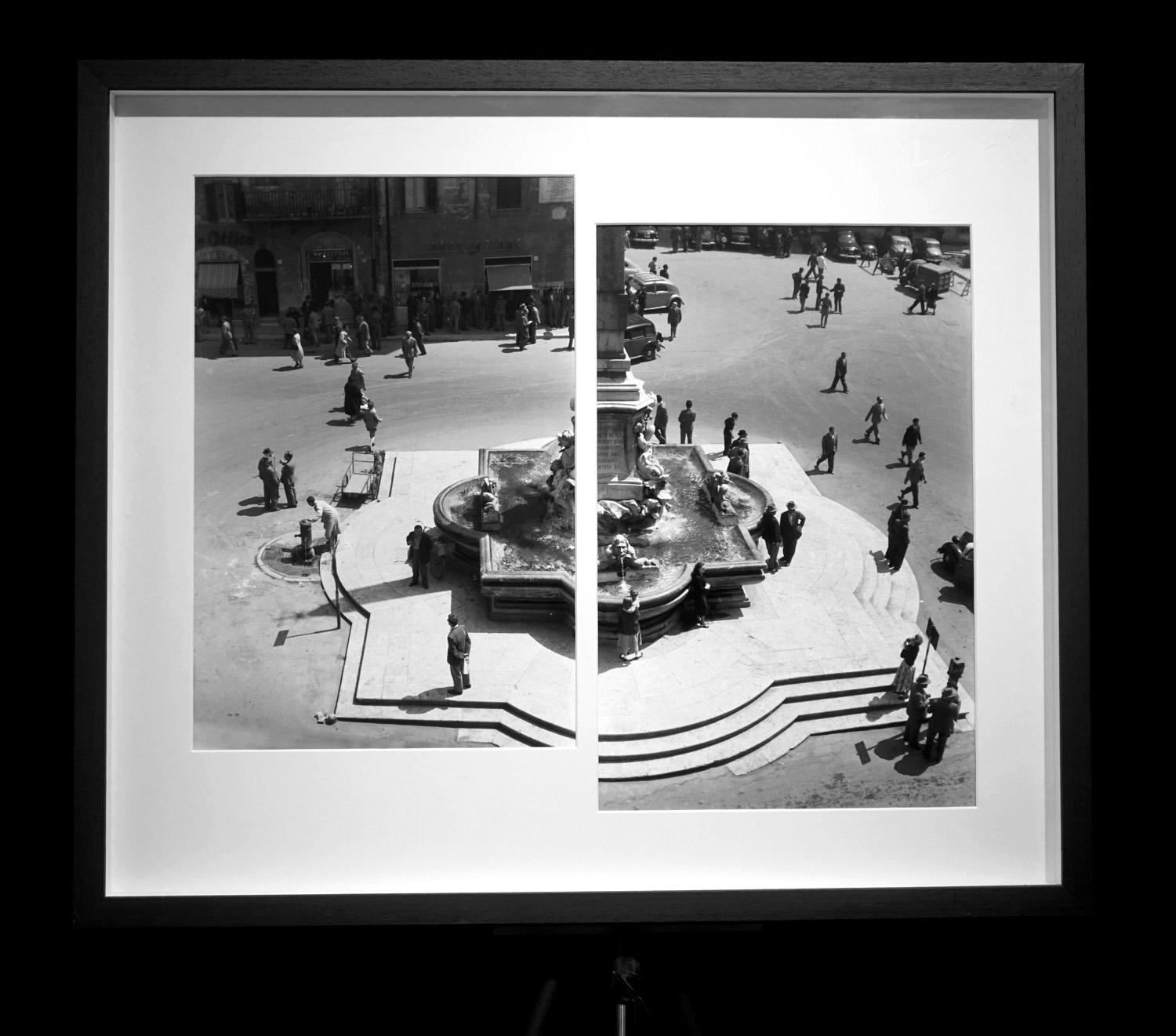 Mezzogiorno al Pantheon, Rome, 1958 - Limited Edition Black & White Photography For Sale 1