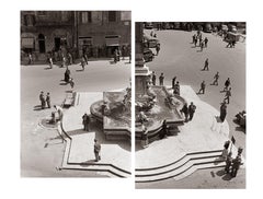 Mezzogiorno al Pantheon, Rom, 1958 – Schwarz-Weiß-Fotografie in limitierter Auflage