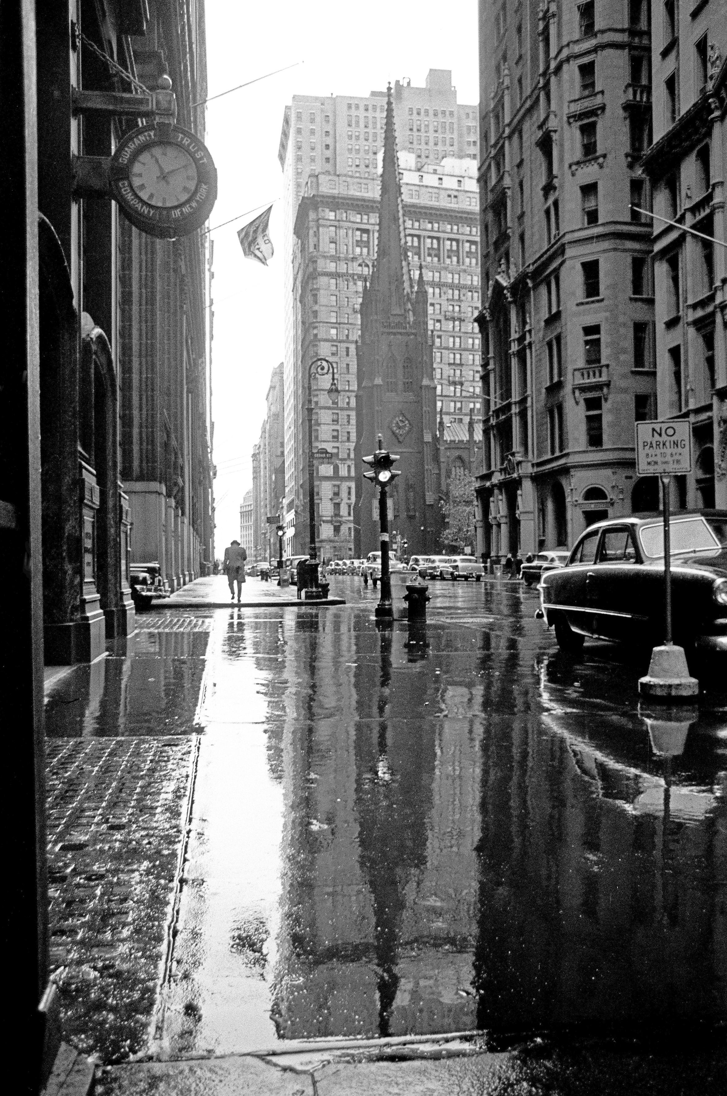 On Broadway, New York City (1955) - Large size Black & White Fine Art Print