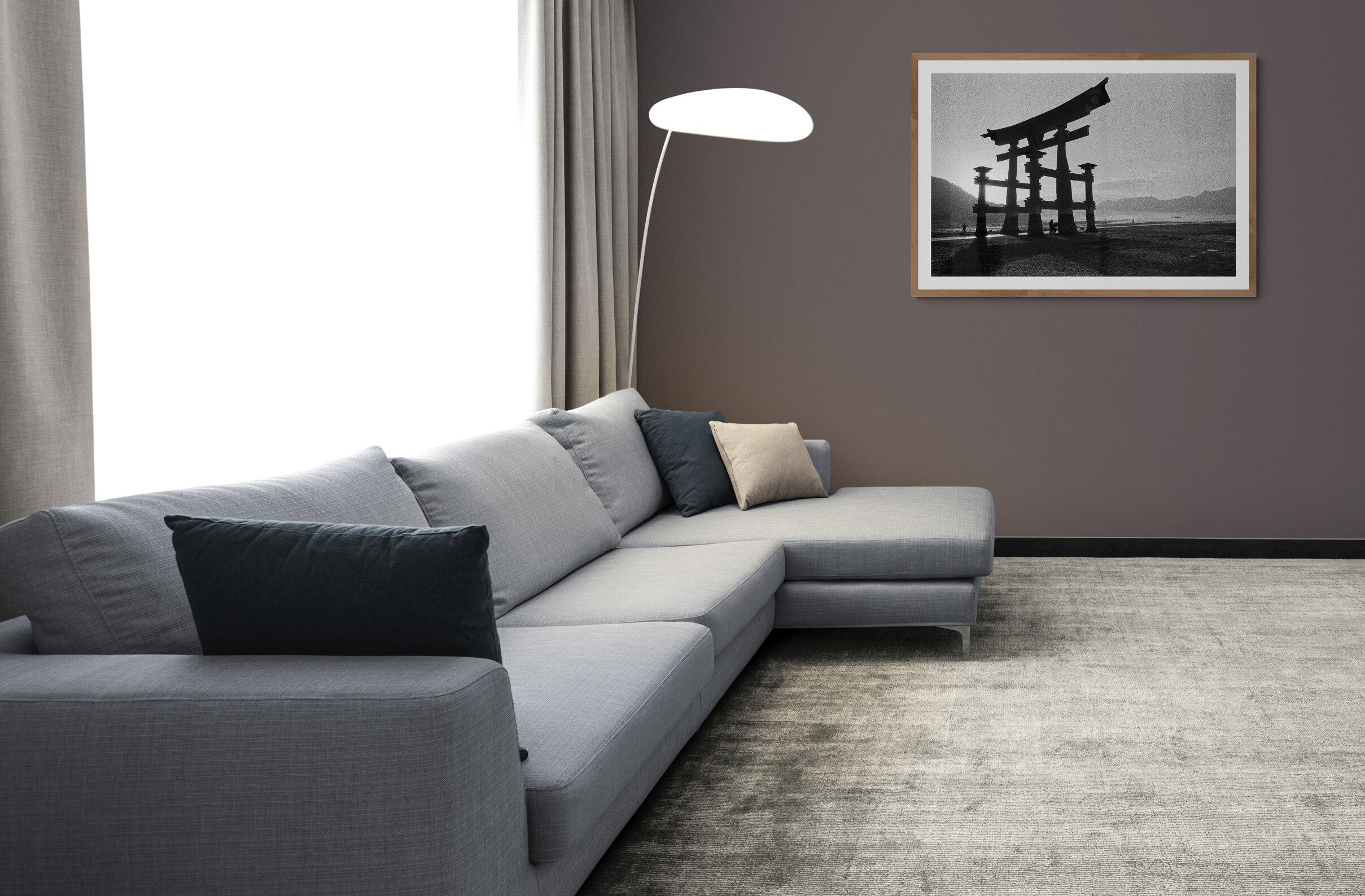 Purezza, Miyajima - Japón 1960 - Impresión artística en blanco y negro con marco completo - Photograph Fotorrealista de Fabrizio La Torre