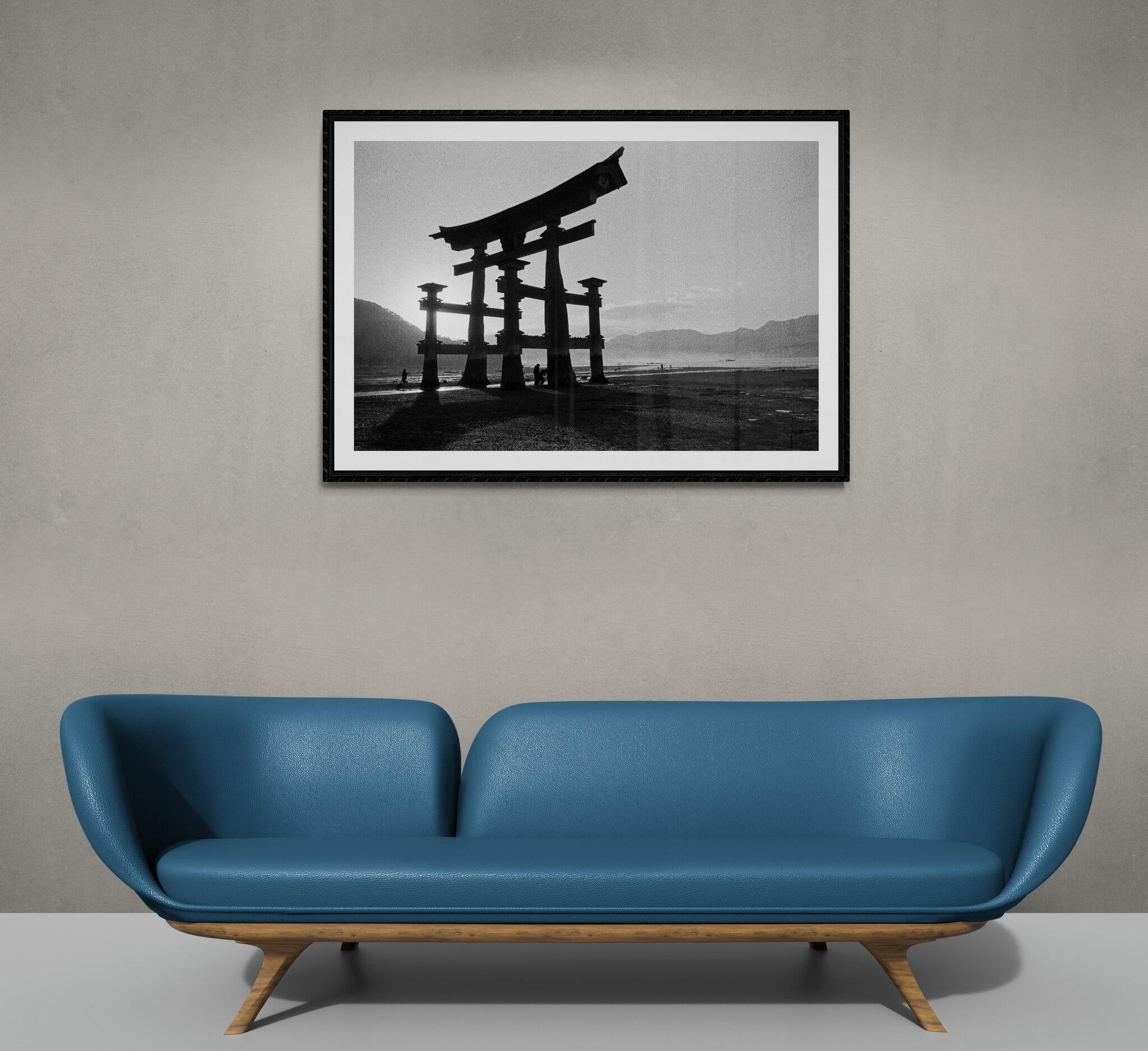 Artwork # 1 on 5 sold in limited edition in perfect condition 
Purezza, Miyajima - Japan 1960
This photo was made in 1960, the negative was digitized during the artist's lifetime and the technical parameters (framing, contrast, light, etc.) was