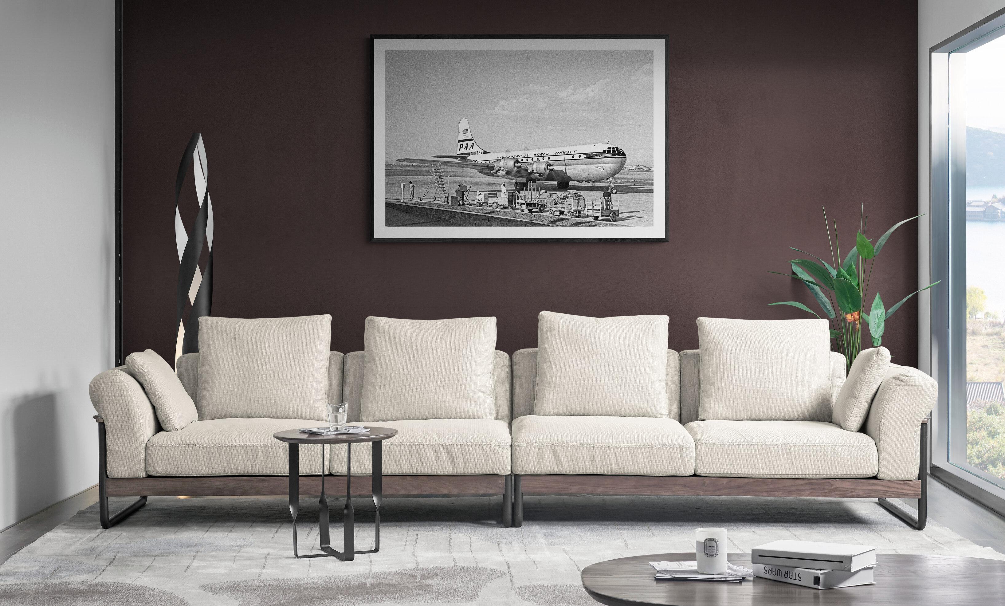 Le Boeing 377 Stratocruiser (CIA- Roma) - Édition d'art encadrée - Gris Black and White Photograph par Fabrizio La Torre