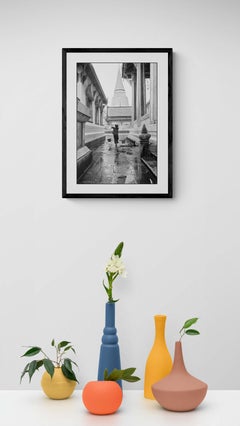 The water carrier - Thailand 1959 - Large size Black & White Fine Art Print