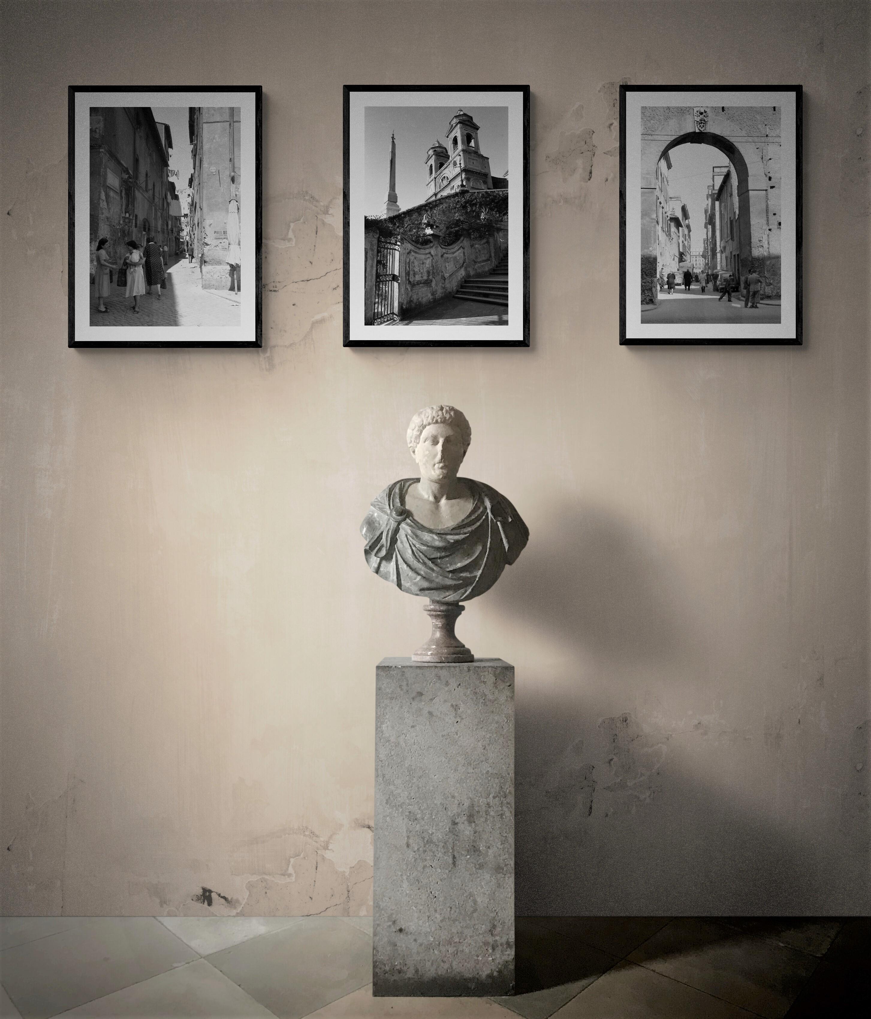 Trinità dei Monti, Rome, 1962 - Contemporary Black & White Photography For Sale 1