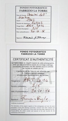 Uomini dell'ombra, Roma - 1962 - Zeitgenössische Schwarz-Weiß-Fotografie