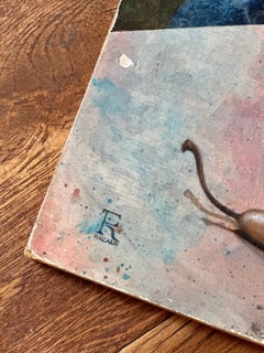 FABRIZIO RICCARDI, surrealist portrait with pears