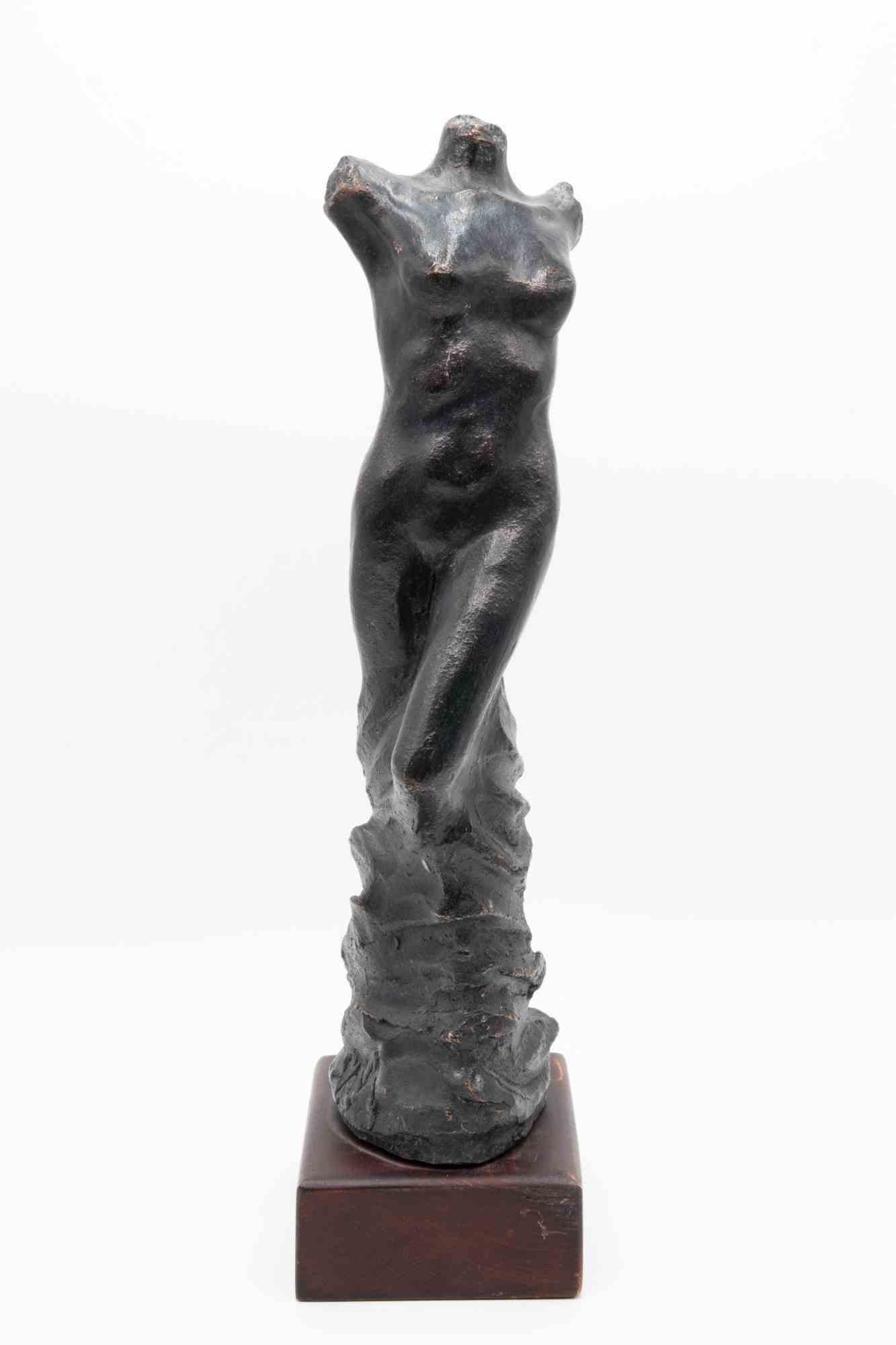 Statue of a woman is a bronze sculpture realized by Fabrizio Savi in 2012. 

Body of a woman with no face involved in a slight twist. The legs take shape from the bronze material sketched at the base. 

Artwork created for the Alma Pales Prize, in