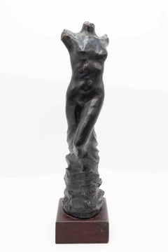 Statue einer Frau – Bronzeskulptur von Fabrizio Savi – 2012