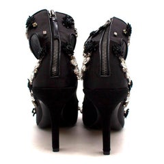 Fabrizio Viti Black Ava Embroidered Pumps - Current Size 39