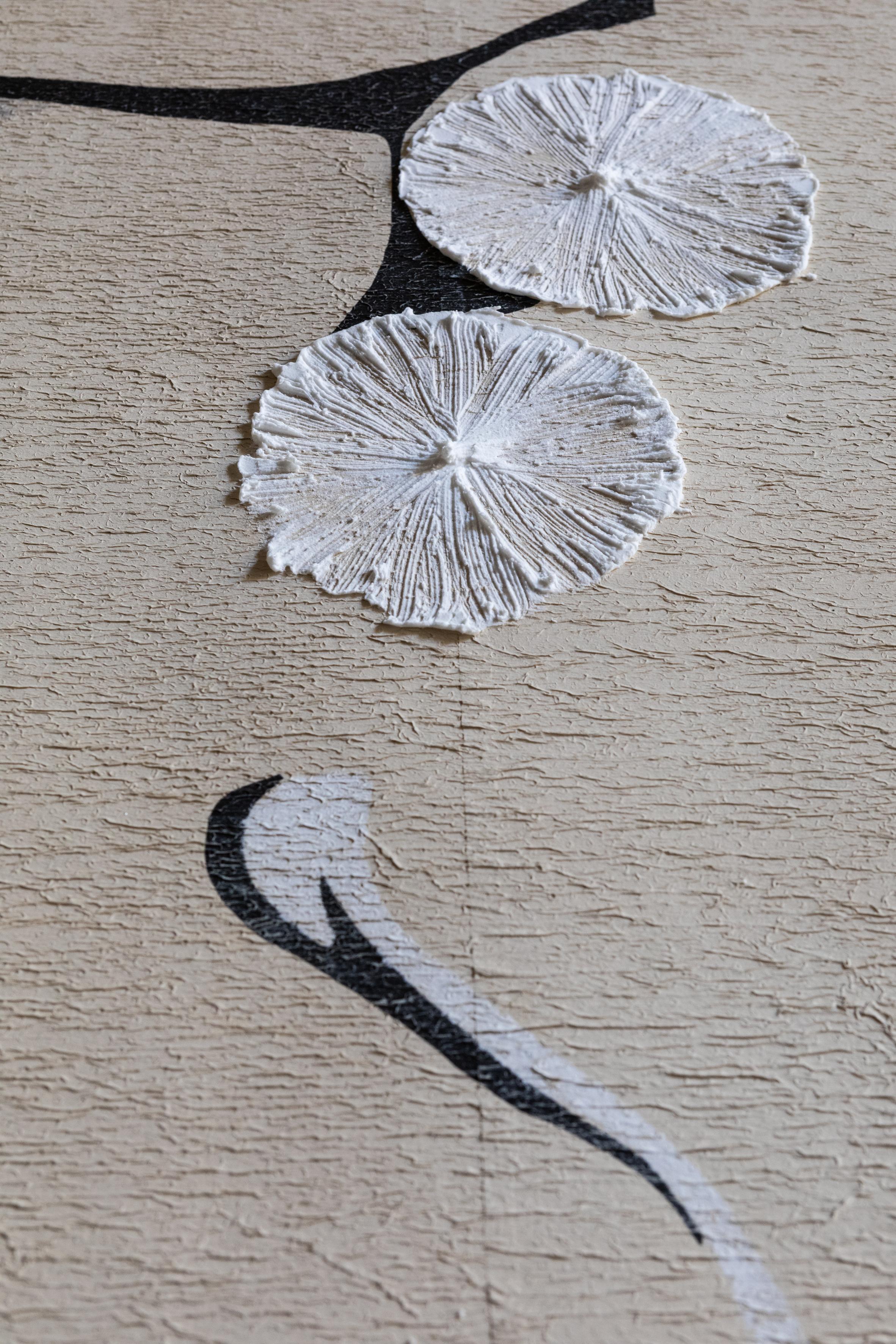 Handbemaltes Wanddekor aus Fabscarte Framework, Tender Flora im Zustand „Neu“ im Angebot in Milan, IT