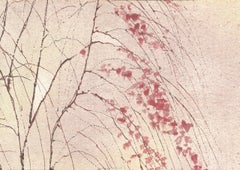 Fabscarte Quadro decorativo da parete dipinto a mano, Albero Rosa