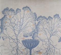 Fabscarte Handmade and Hand Painted Wallpaper, Post Garden