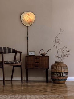 Lampada da parete Fabscarte, Fatta a mano, Dipinta a mano, Albero Rosa