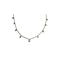 Superbe collier à pendentif « Étoile de David » (Magen David) en or blanc 14 carats serti de diamants