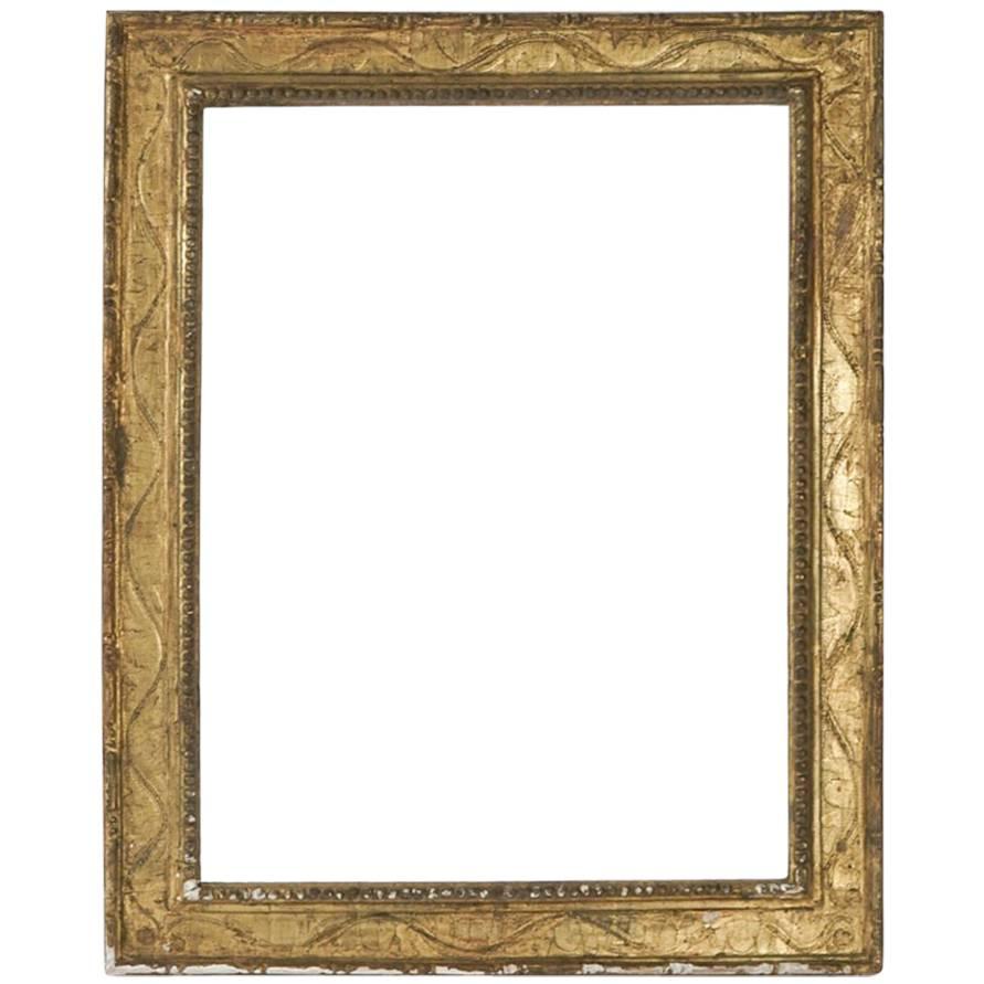 Fabulous 16th Century Italian Carved Gilded frame Mounted as Mirror, Italy, 1590 For Sale