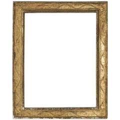 Fabulous 16th Century Italian Carved Gilded frame Mounted as Mirror, Italy, 1590