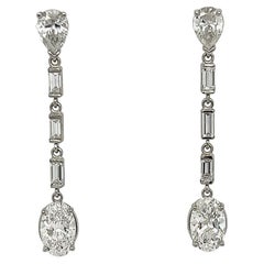 Fabuleux pendants d'oreilles en diamant de 18 carats