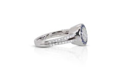 Fabelhafte 18k Weißgold .18ct. Runder Brillant Pave Diamantring