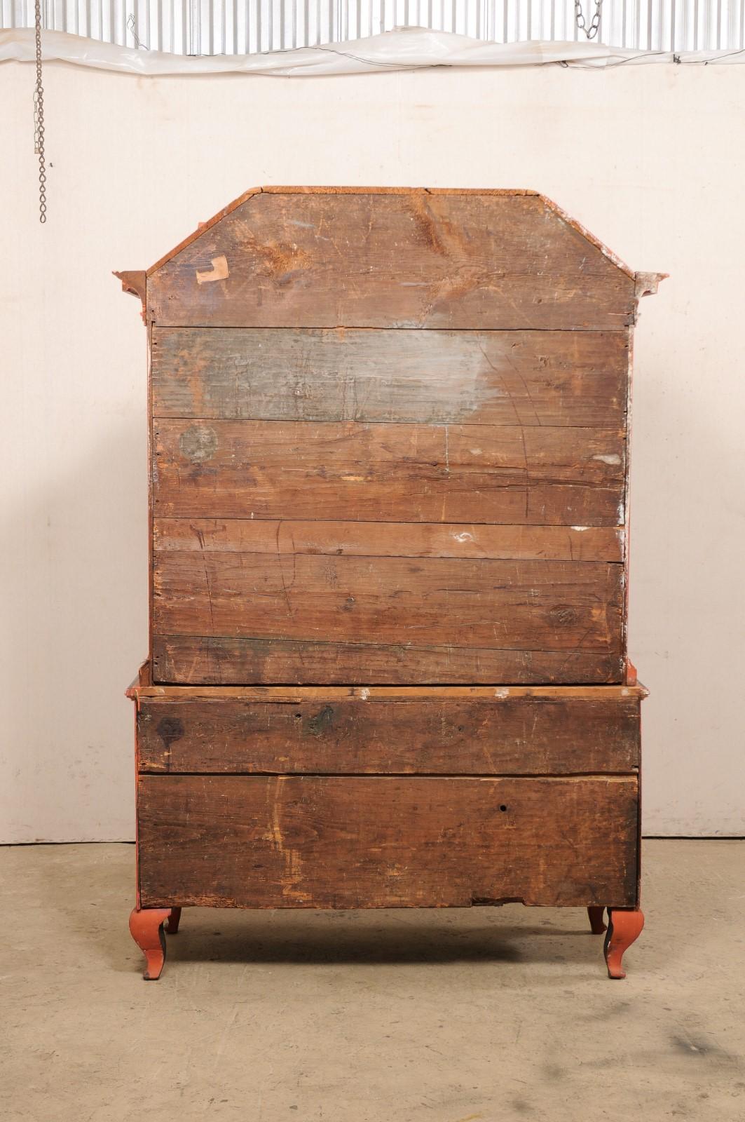 Fabulous 18th Century Swedish Rococo Tall Display & Storage Chest For Sale 3