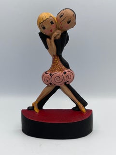 Fabulous 1920's Art Deco Anne Fish "Charleston Tänzer" Türstopper #270 von Hubley
