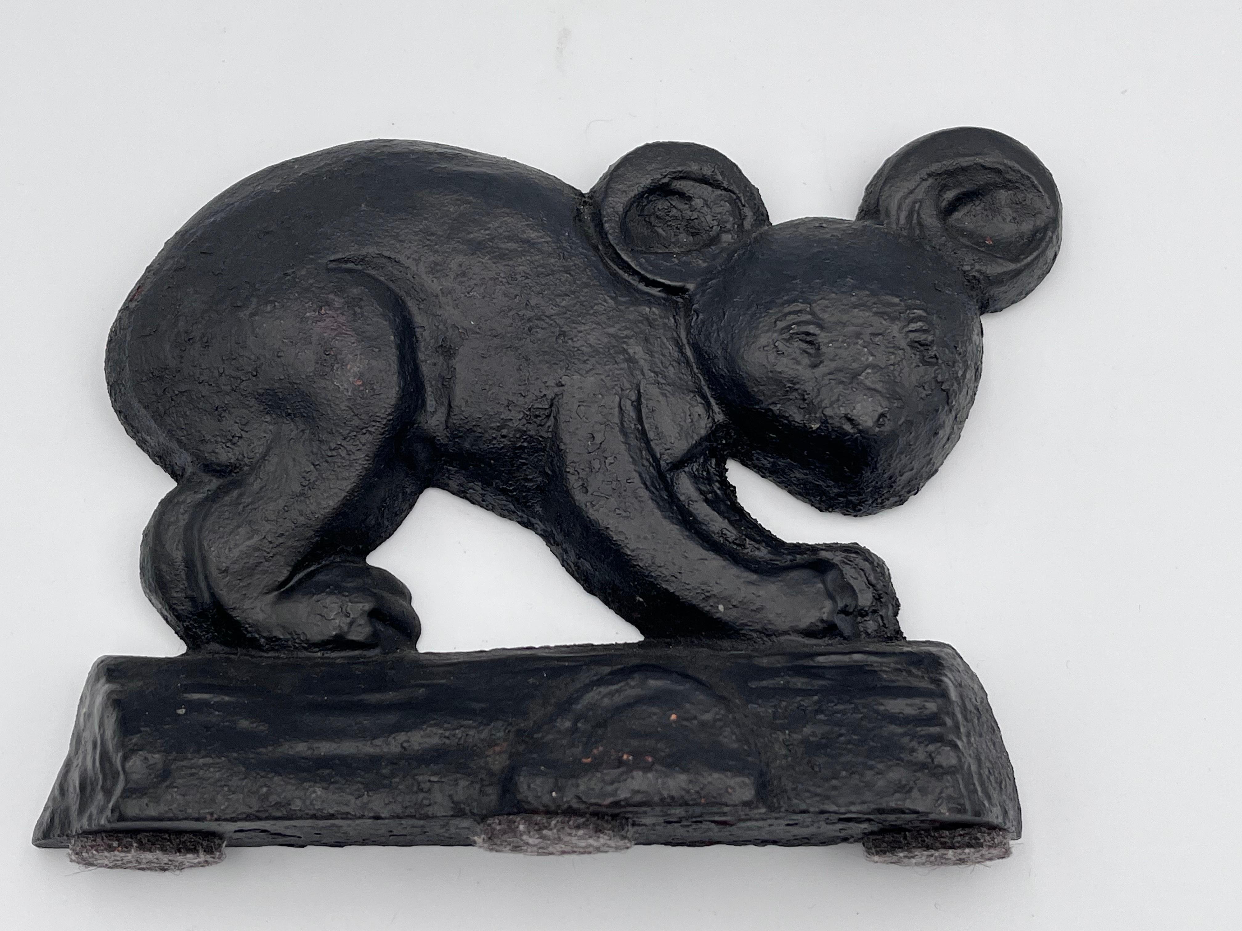 Favoloso fermaporta in ghisa 1930 Art Deco firmato Taylor Cook Whimsical Koala #5 in vendita 3
