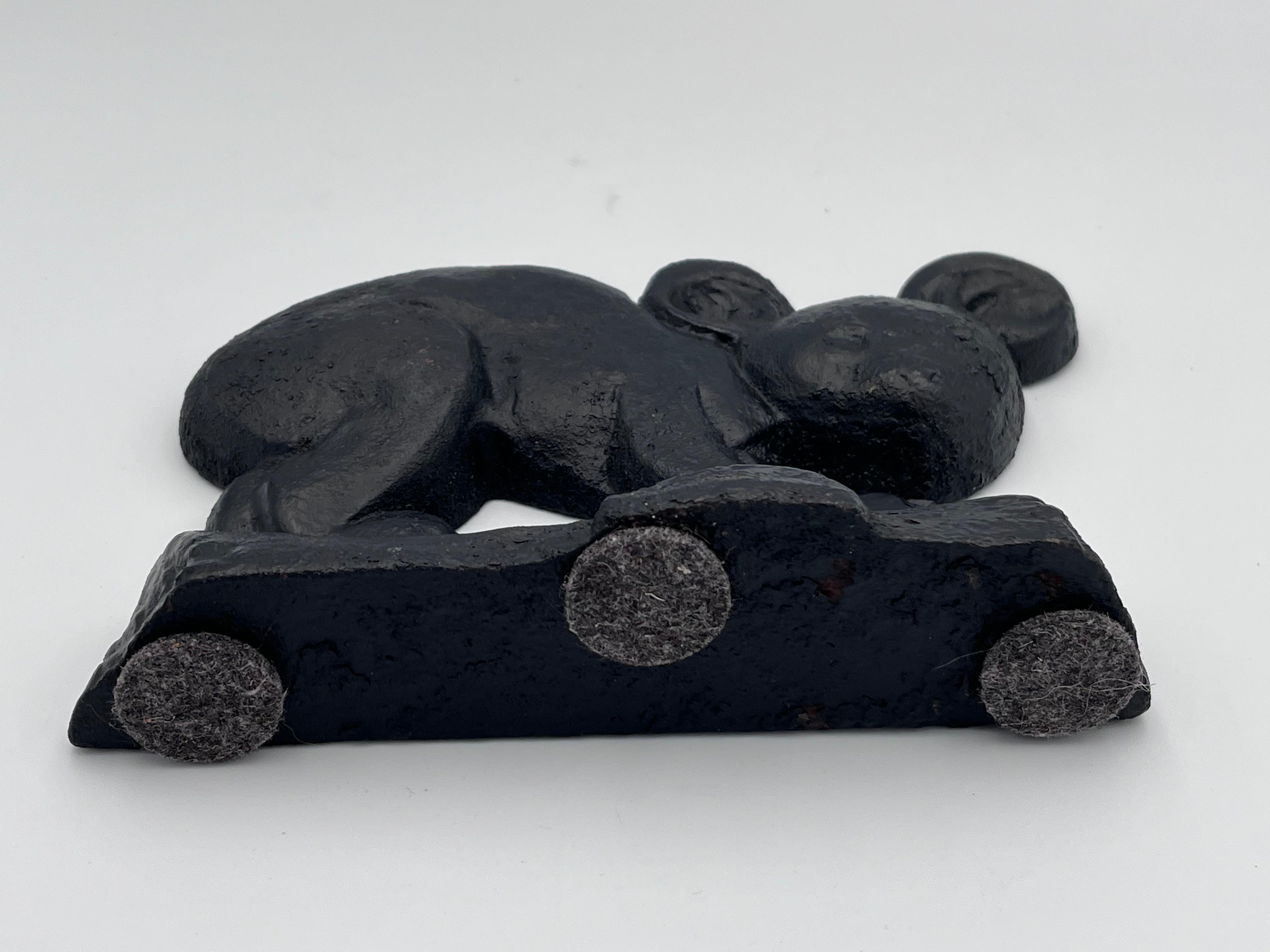 Art Déco Favoloso fermaporta in ghisa 1930 Art Deco firmato Taylor Cook Whimsical Koala #5 in vendita