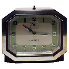 Fabulous 1930s Art Deco Bakelite Clock by Vedette