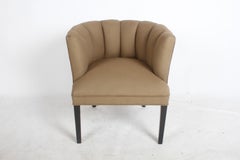 Fabulous 1940s Billy Haines Style Channel Back Occasional Tub Chair - Restored
