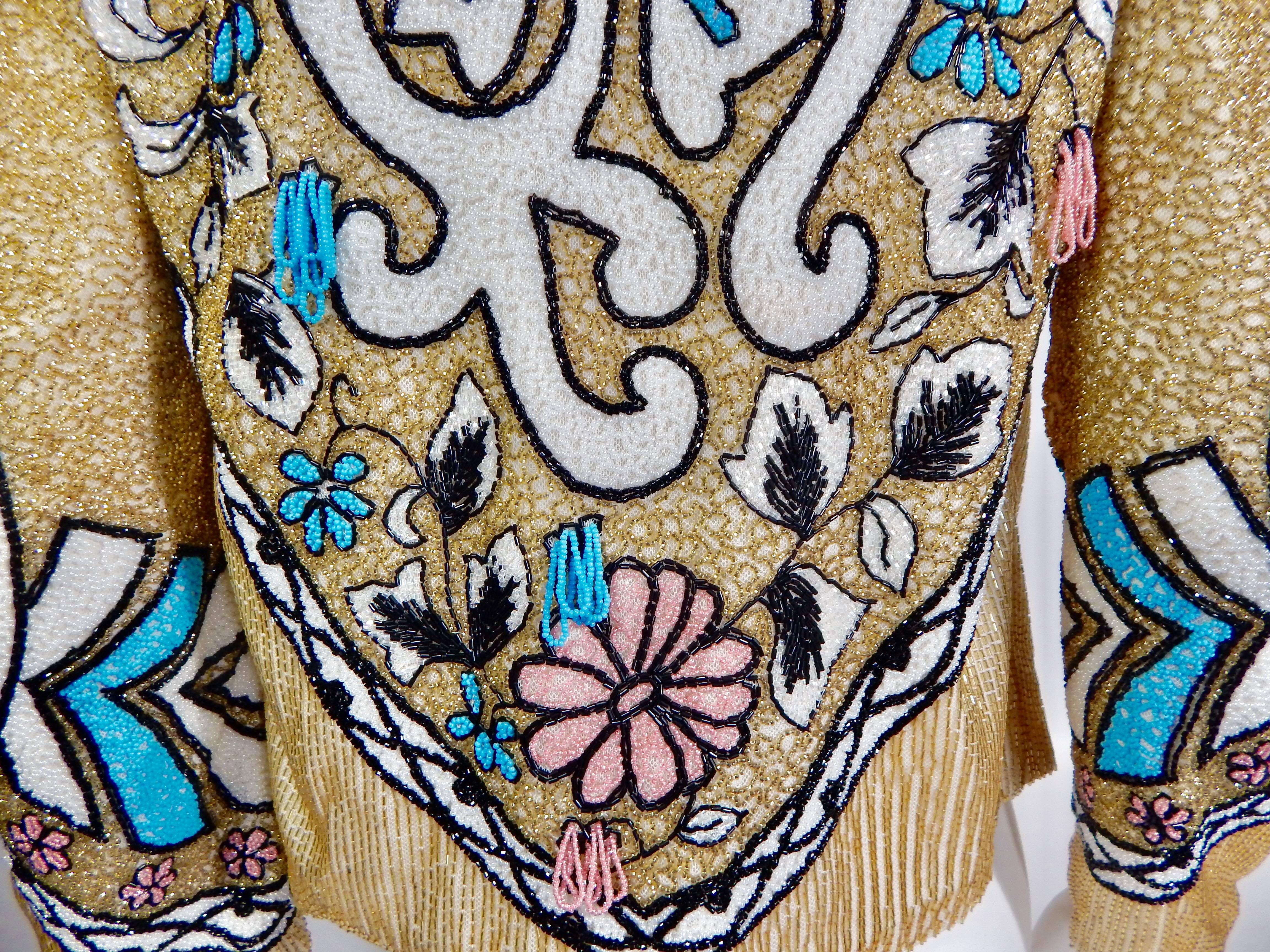 Beaded Jacket, 1980s  For Sale 1