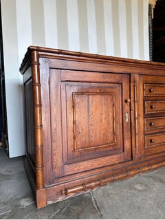 Fabulous 19th Century French Faux Bamboo Credenza