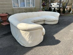 Fabelhafte 4teilige geschwungene Sofa-Sektion im Milo Baughman-Stil, Carsons-Stil, Mid-Century