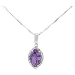 Fabulous 4.17ct Diamond Halo Necklace in 18K White Gold 