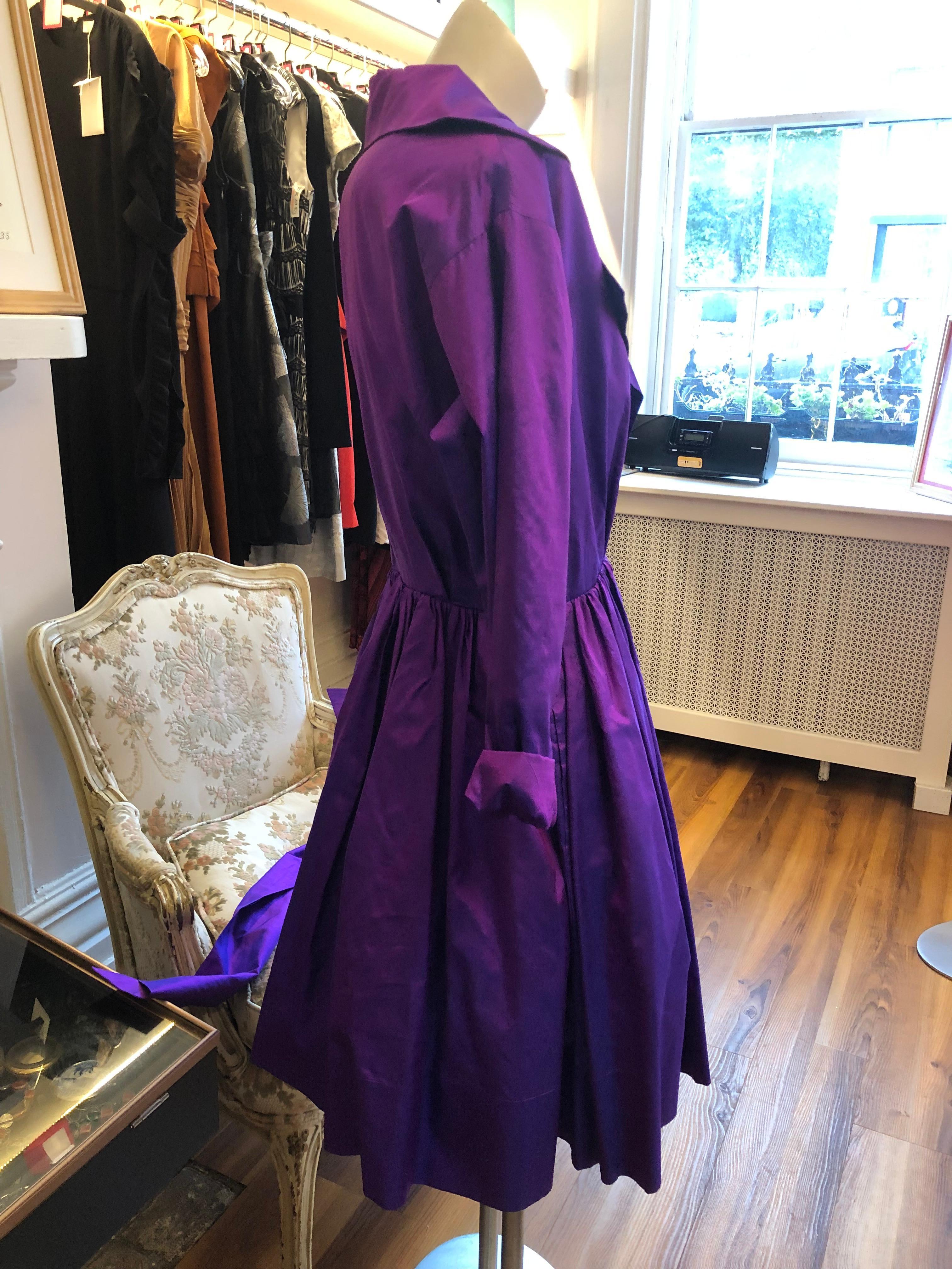 Fabelhaftes 90er Jahre Catherine Regehr Seidenkleid M 2