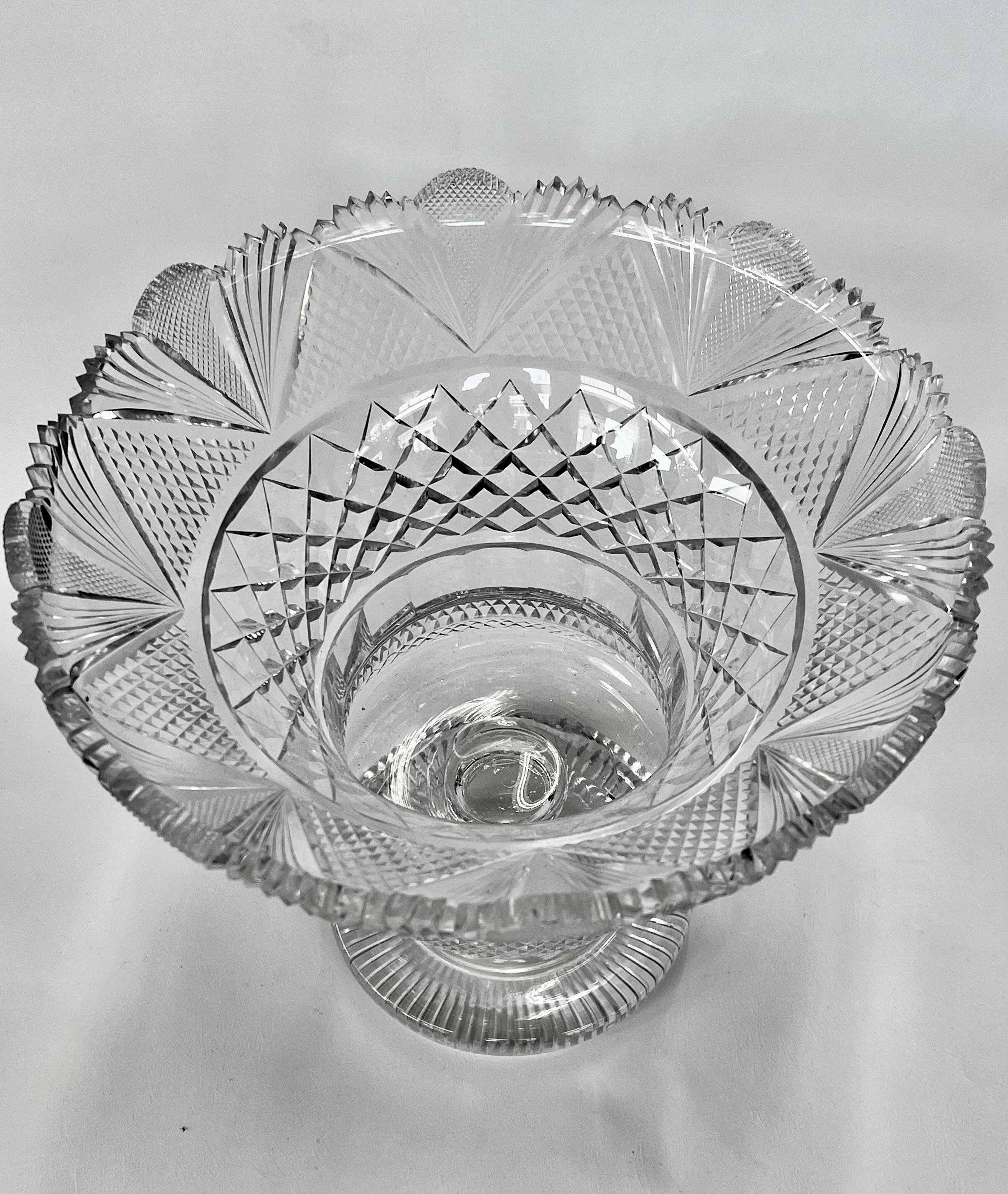 Exceptional Antique 19th century Anglo-Irish hand cut crystal 